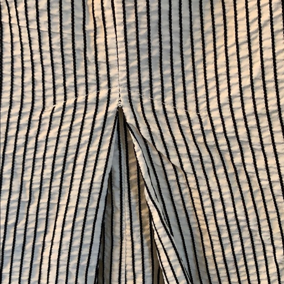 Eva Franco Seersucker pencil Skirt Fr Sz 8/US Sz 4 - Picture 4 of 6